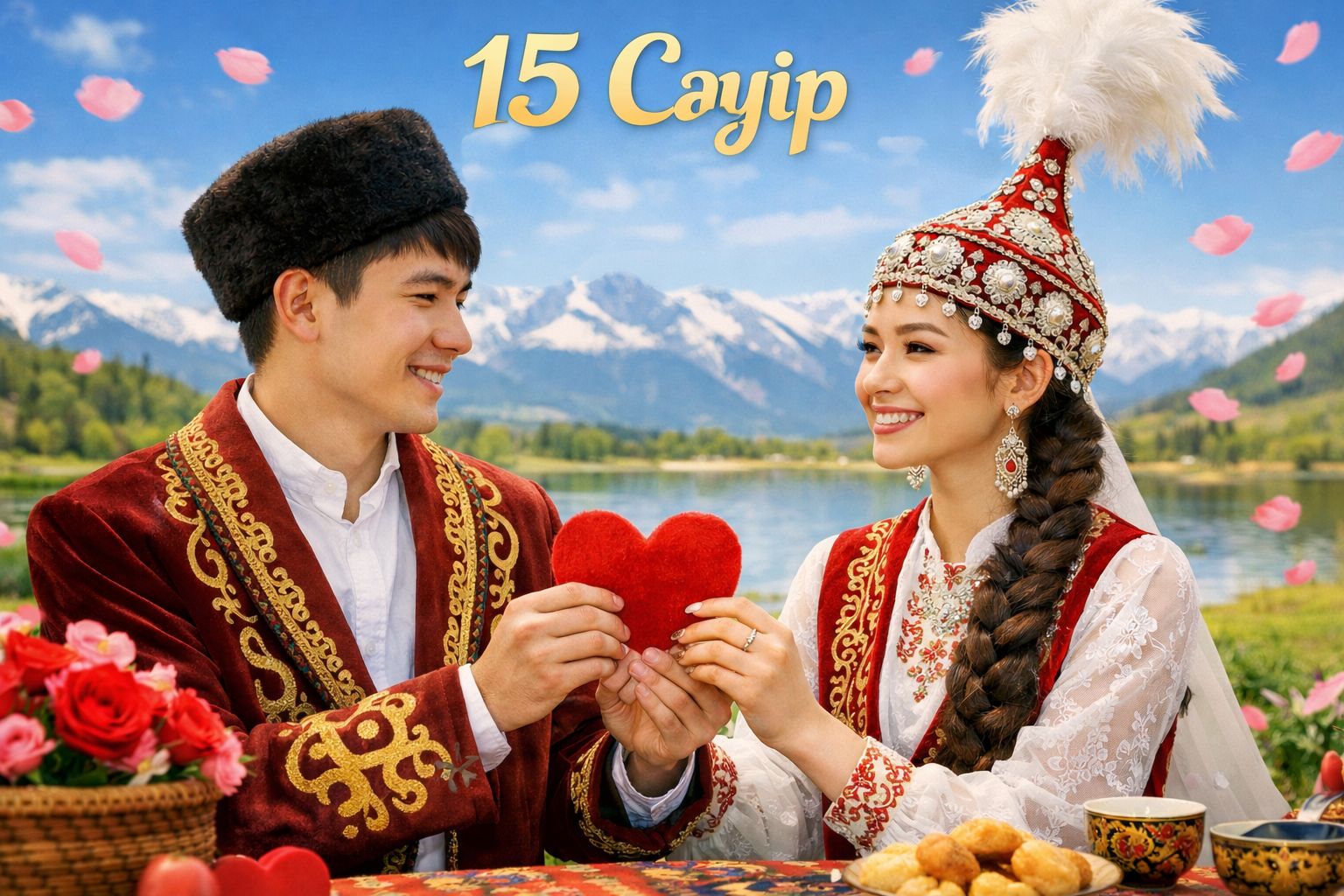 Қазақша Құттықтау - тілек: 15 Сәуір - Ғашықтар күні