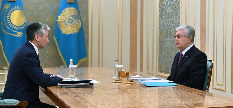 Мемлекет басшысы Ұлытау облысының әкімі Дастан Рыспековті қабылдады