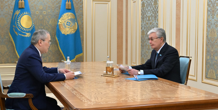 Президент Қаржылық мониторинг агенттігінің төрағасы Жанат Элимановты қабылдады