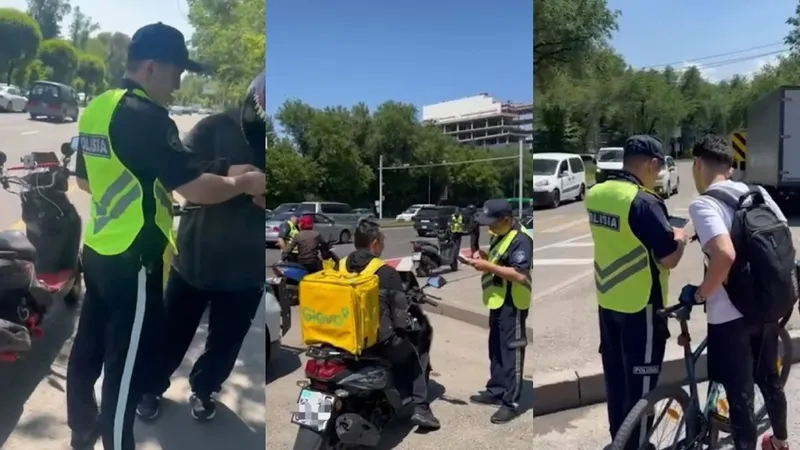 Алматыда мопед жүргізушілеріне бақылау күшейтілді