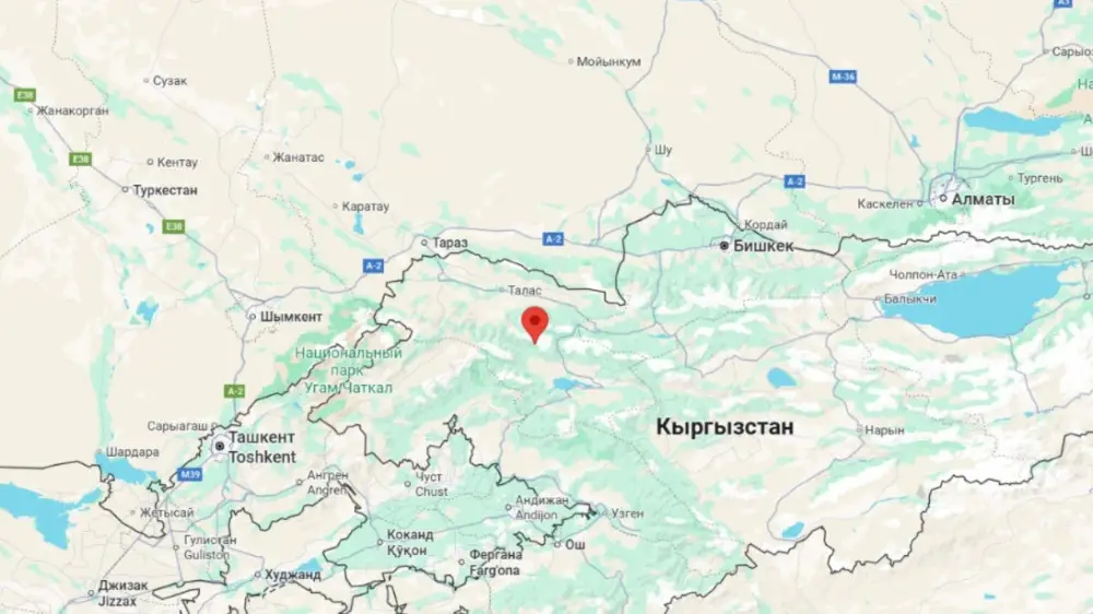 Қырғызстанда Қазақстанмен шекара маңында жер сілкінісі болды