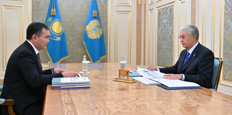 Мемлекет басшысы Астана қаласының әкімі Жеңіс Қасымбекті қабылдады