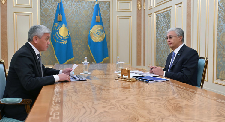 Мемлекет басшысы Қарағанды облысының әкімі Ермағанбет Бөлекпаевты қабылдады