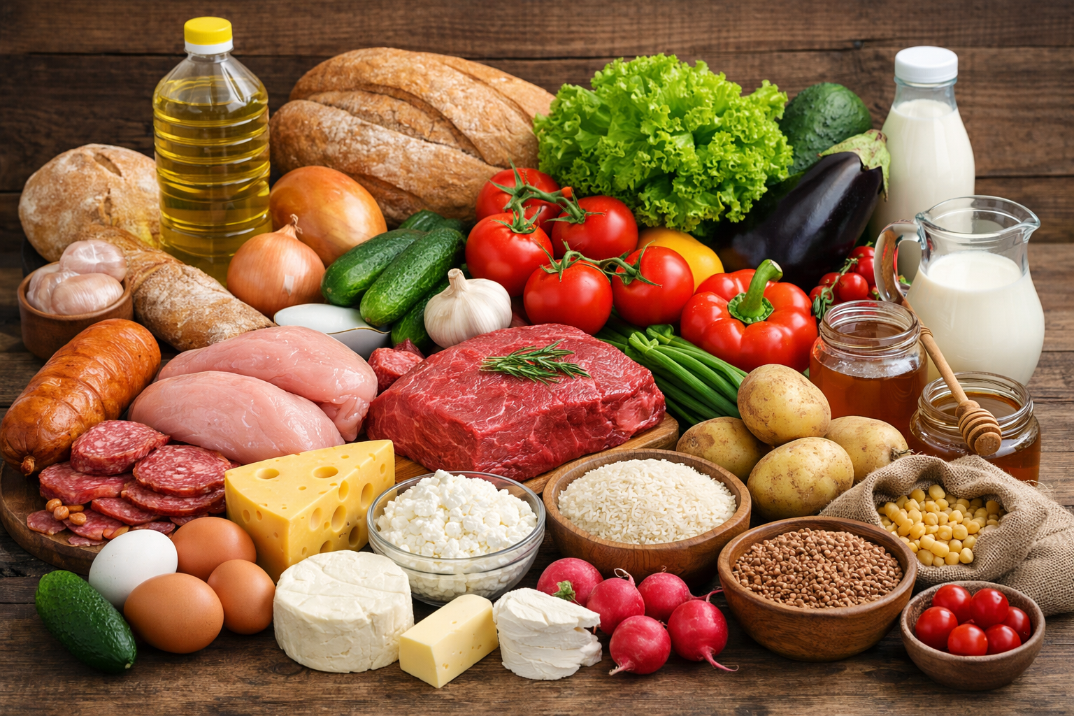 Елімізде азық-түлік бағасы өзгерді