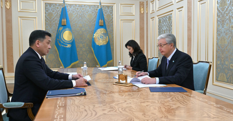 Мемлекет басшысы «Қазақстан темір жолы» ҰК» АҚ басқарма төрағасы Талғат Алдыбергеновті қабылдады