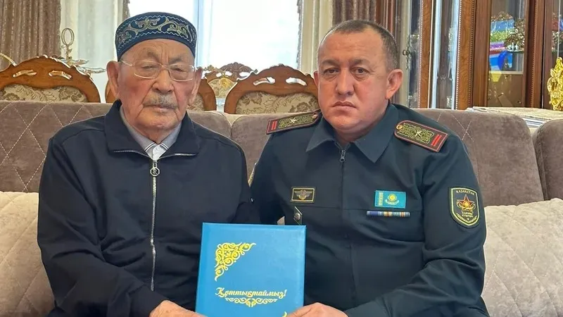 Екі орден, екі медаль және 78 немере мен шөбере: ҰОС ардагері 101 жасқа толды