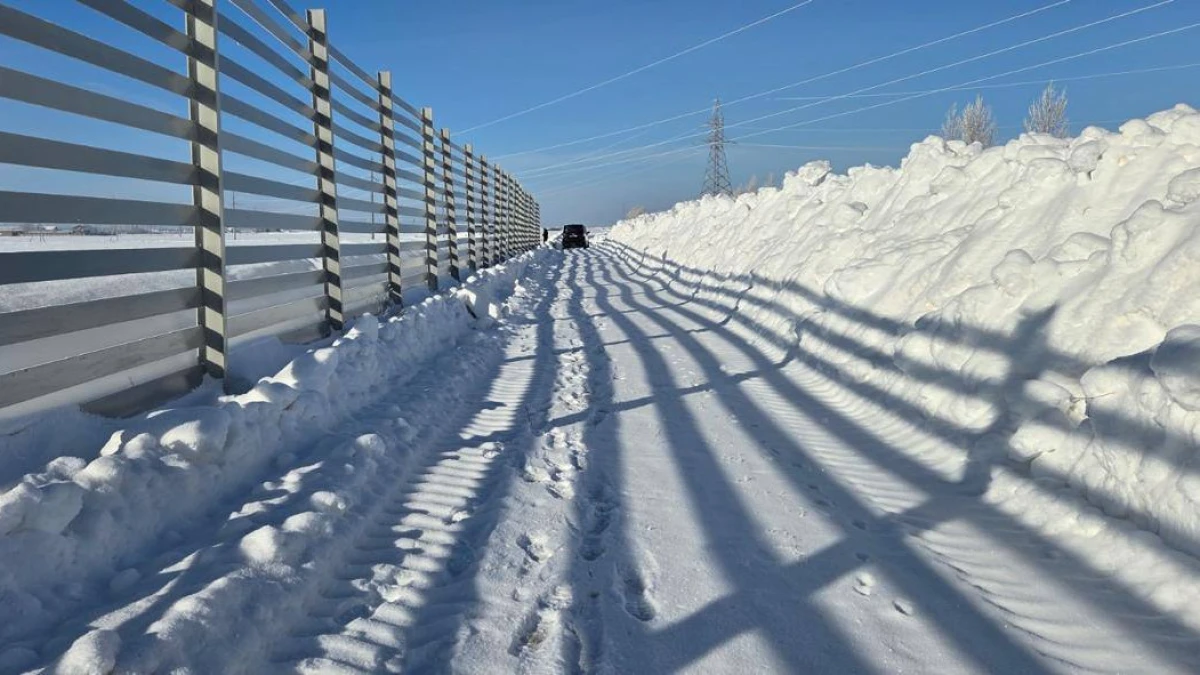 "Астана – Көкшетау" тасжолында жаңа қардан қорғау жүйесі сынақтан өтуде 