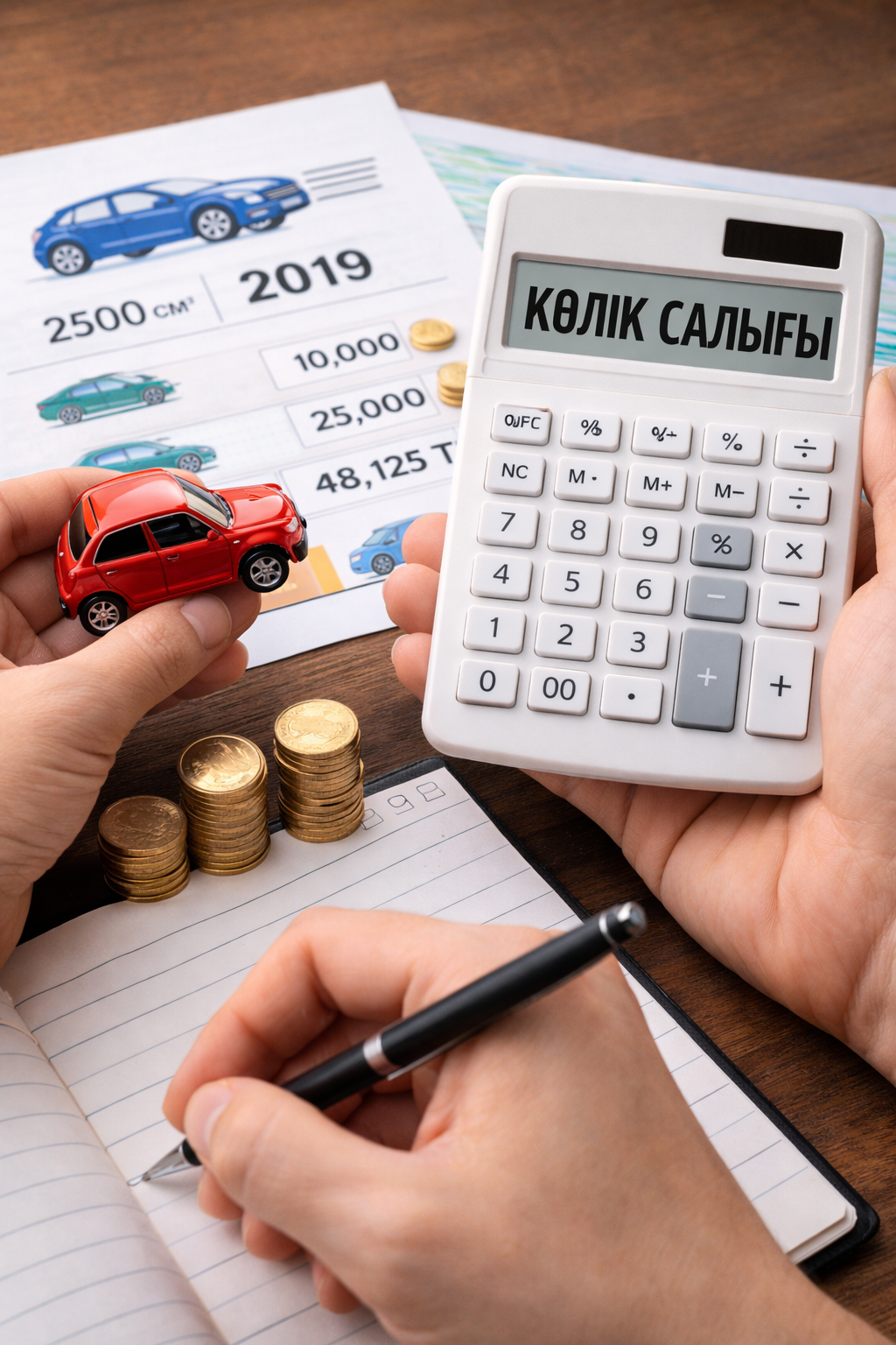 Көлік салығын қалай есептеп, төлеуге болады
