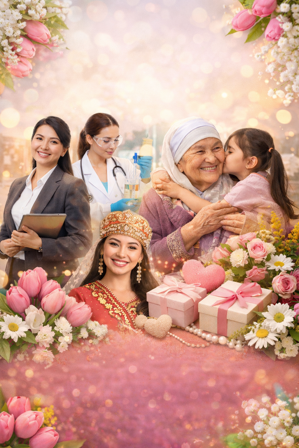 Бүгін 8 наурыз - Халықаралық әйелдер күні