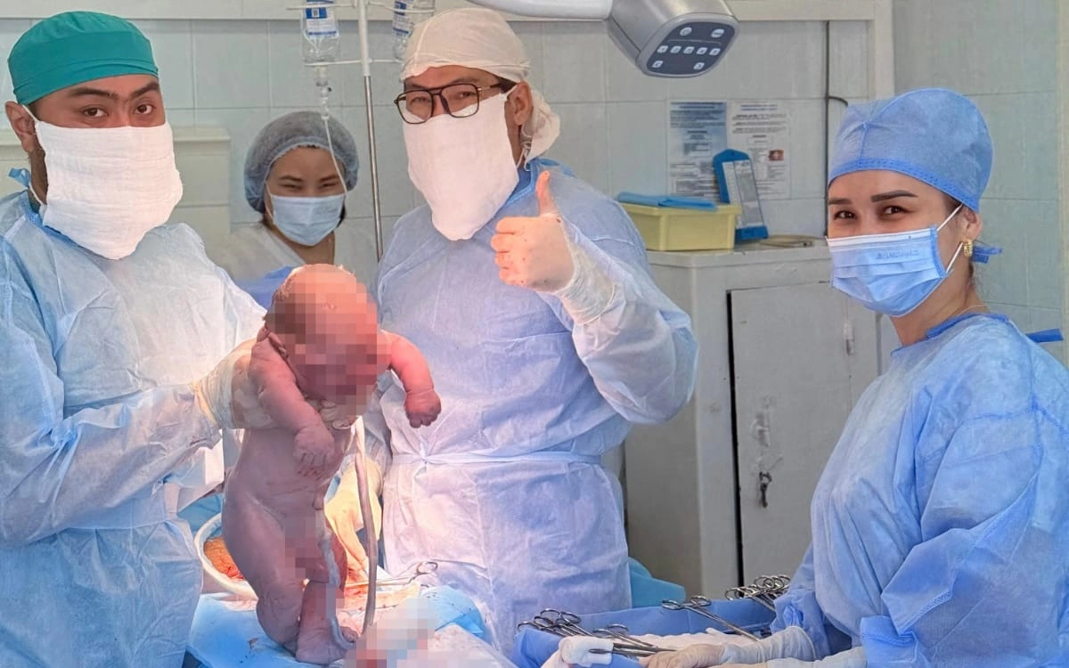 Рудныйда салмағы 5,5 келілік алып нәресте дүниеге келді