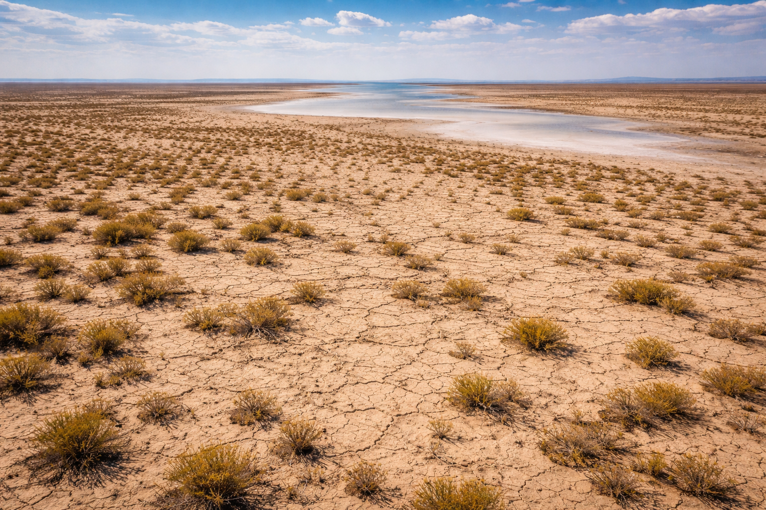 Арал теңізінің құрғаған жеріне өсімдіктер егіледі 