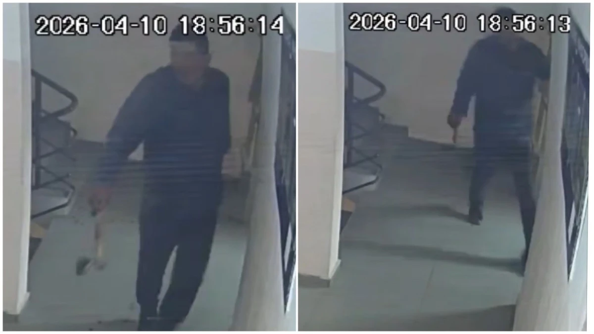 Астанада подъезде балта ұстаған мас ер адам 15 тәулікке қамалды