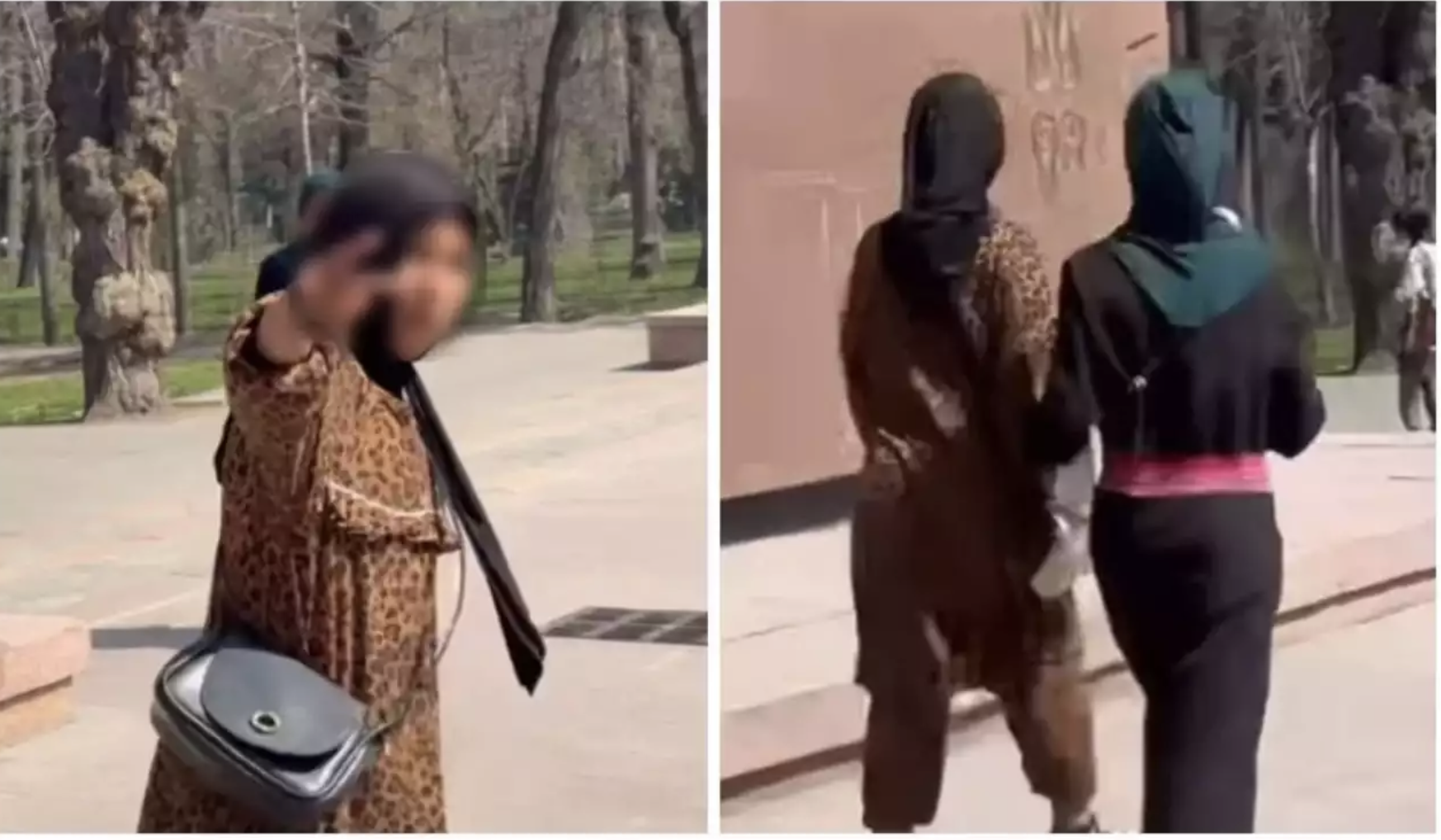 Ақша сұрап, тас лақтырады: Алматыда тәртіп бұзған орамалды қыздардың кім екені анықталды