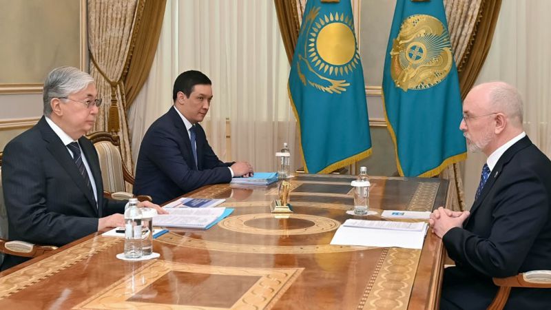 Тоқаев Жоғары сот кеңесінің төрағасын қабылдады